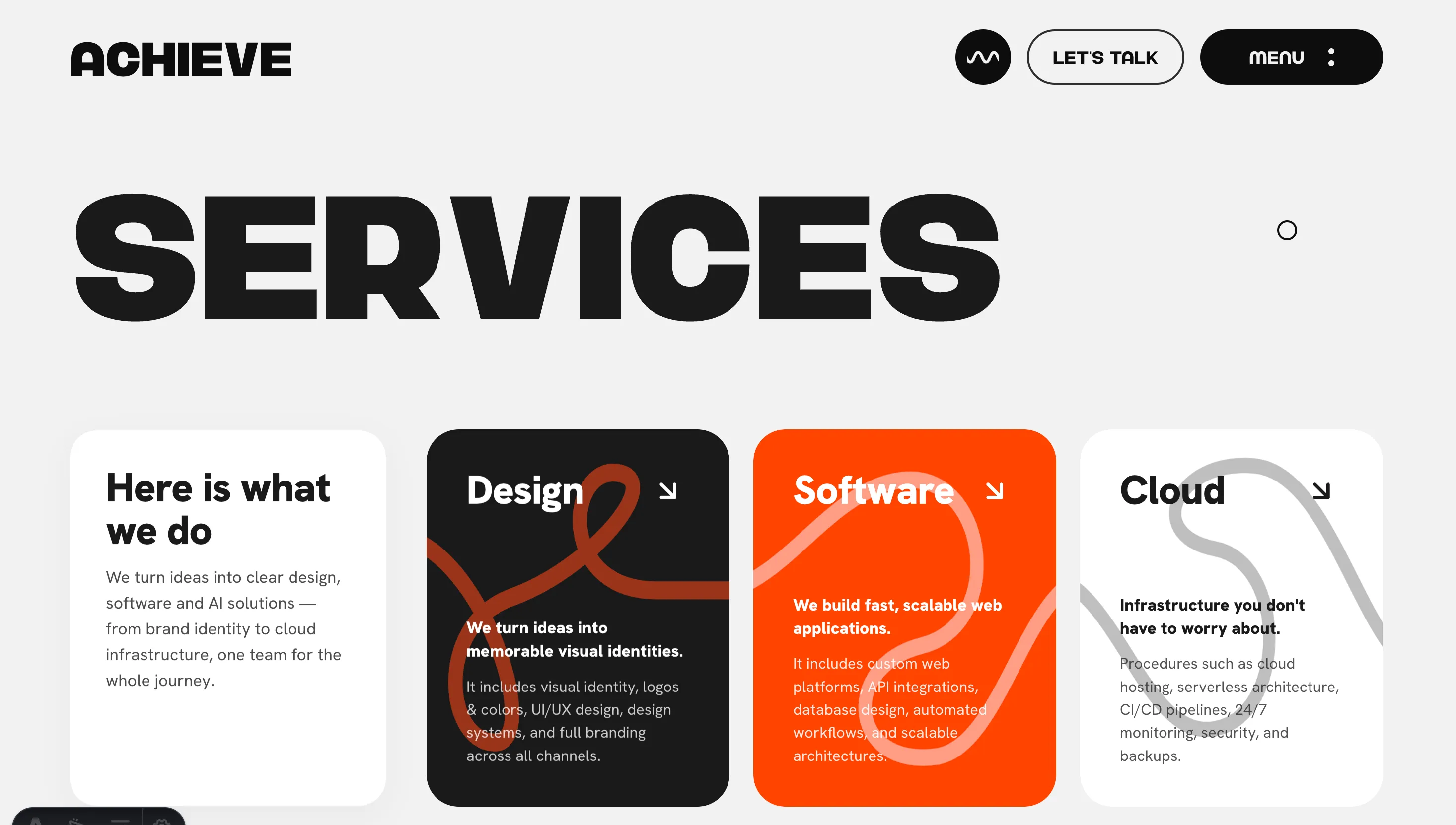 Achieve — Design & Development project by Achieve, web design studio in Brașov — screenshot 4